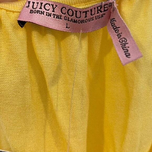 Juicy Couture Camomile Lawn Tie Cami Yellow Sun Top Cover Up NEW Large - Picture 5 of 7